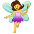 🧚‍♀️ woman fairy display on Samsung